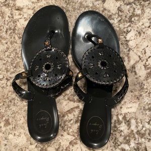 Jack Rogers Black Jelly Sandals
